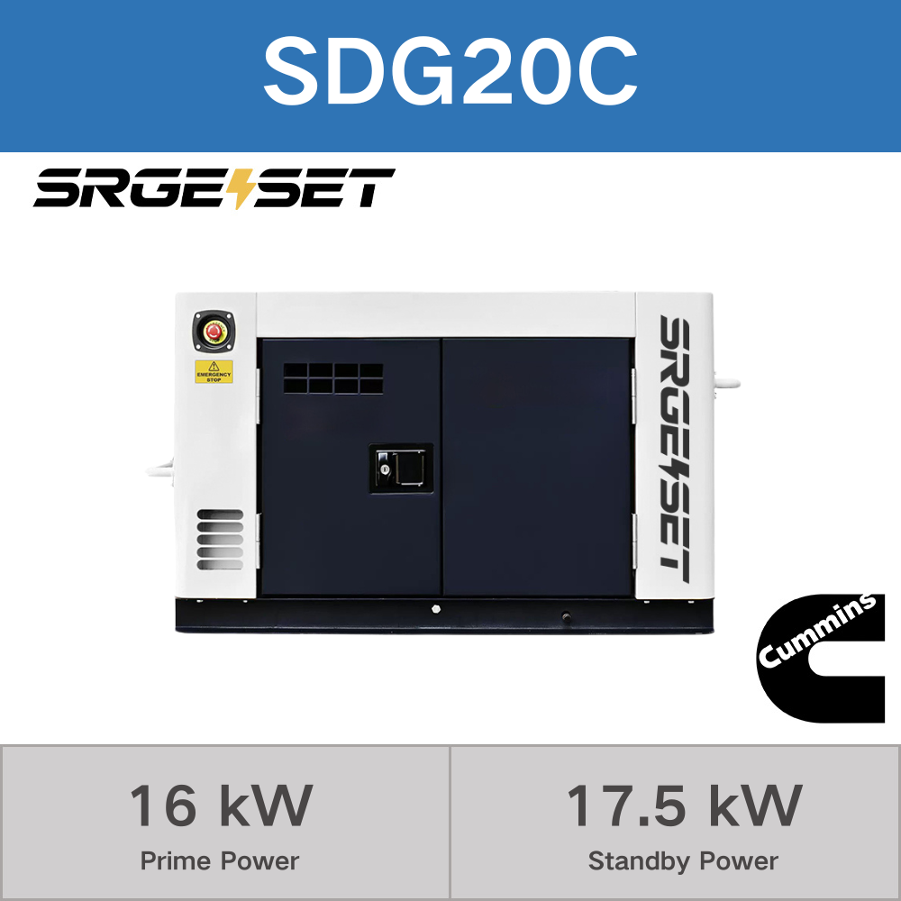 16kW 20kVA Water-cooled 3-phase Cummins Engine Diesel Generator